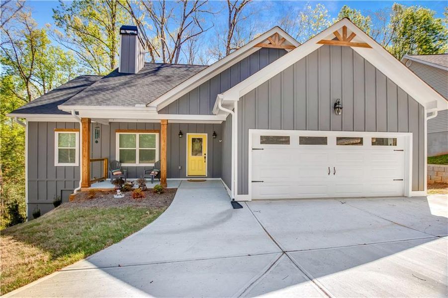 Front exterior of a new home in , Clarkesville, GA, highlighting curb appeal (Image 1). Front exterior of a new home in , Clarkesville, GA, highlighting curb appeal (Image 1).