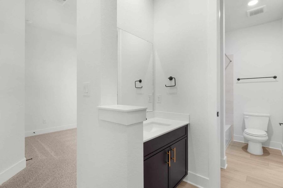 Furnished interior view inside a new home in Broken Oak, Georgetown (Image 16). Furnished interior view inside a new home in Broken Oak, Georgetown (Image 16).