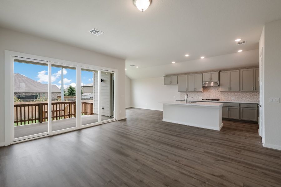 Representative unfurnished interior of a home built from the Cameron by Scott Felder Homes in Prominence, San Antonio (Image 19). Representative unfurnished interior of a home built from the Cameron by Scott Felder Homes in Prominence, San Antonio (Image 19).