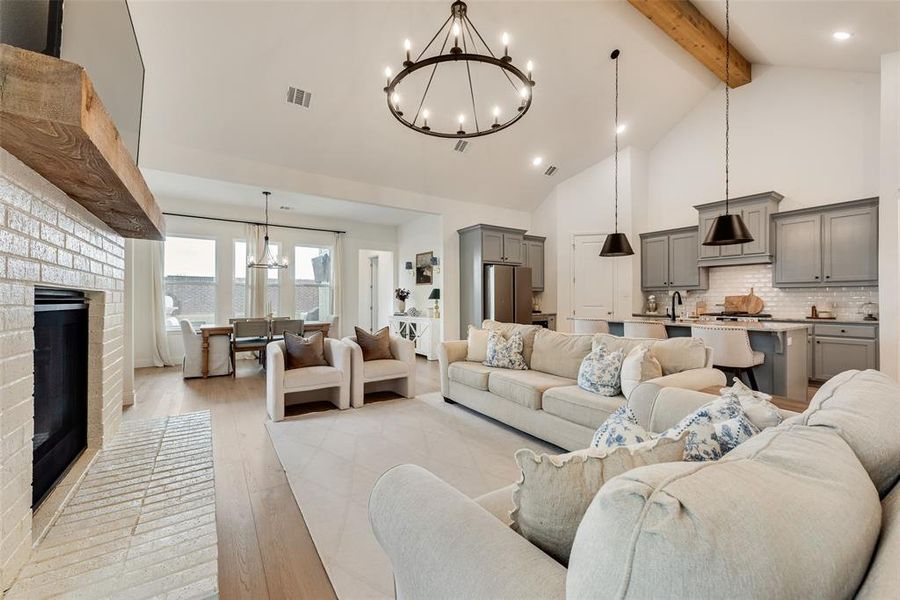 Furnished interior view inside a new home in , Aledo (Image 28).