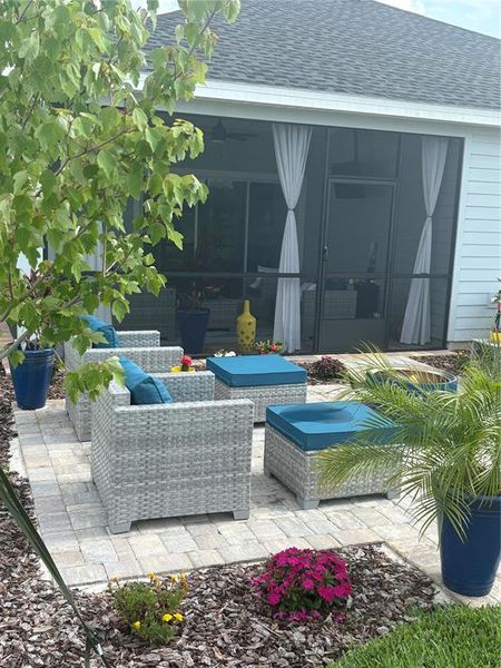 Exterior details and patio area of a home in , Ocala (Image 36).