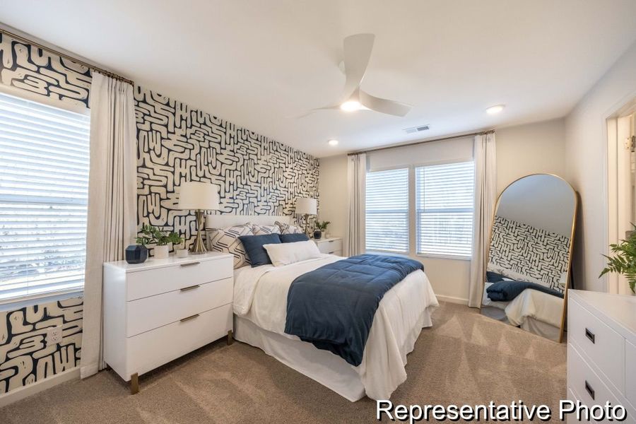 Furnished interior view inside a new home in Village Heights TH, Greensboro (Image 13).