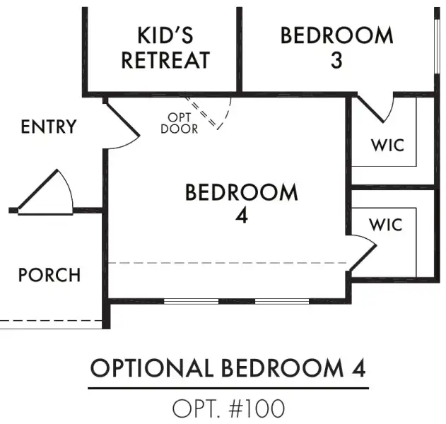 Bedroom 4 (eliminates Dining Room)