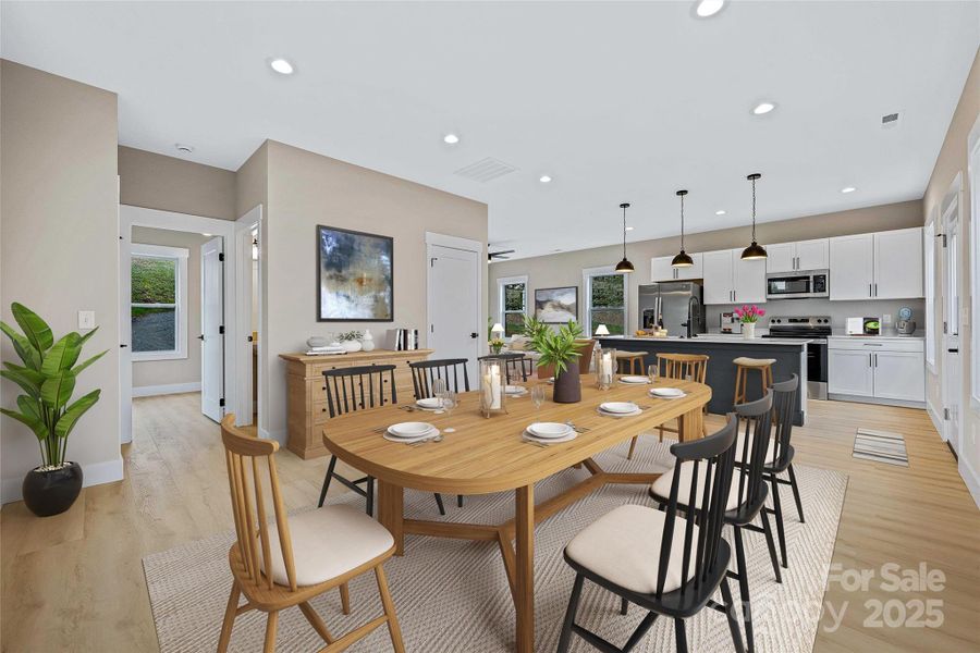 Furnished interior view inside a new home in , Maggie Valley (Image 10).