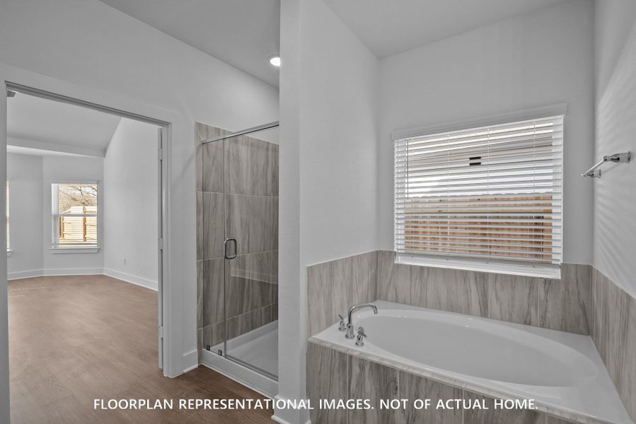 Furnished interior view inside a new home in Pinewood at Grand Texas, New Caney (Image 7).