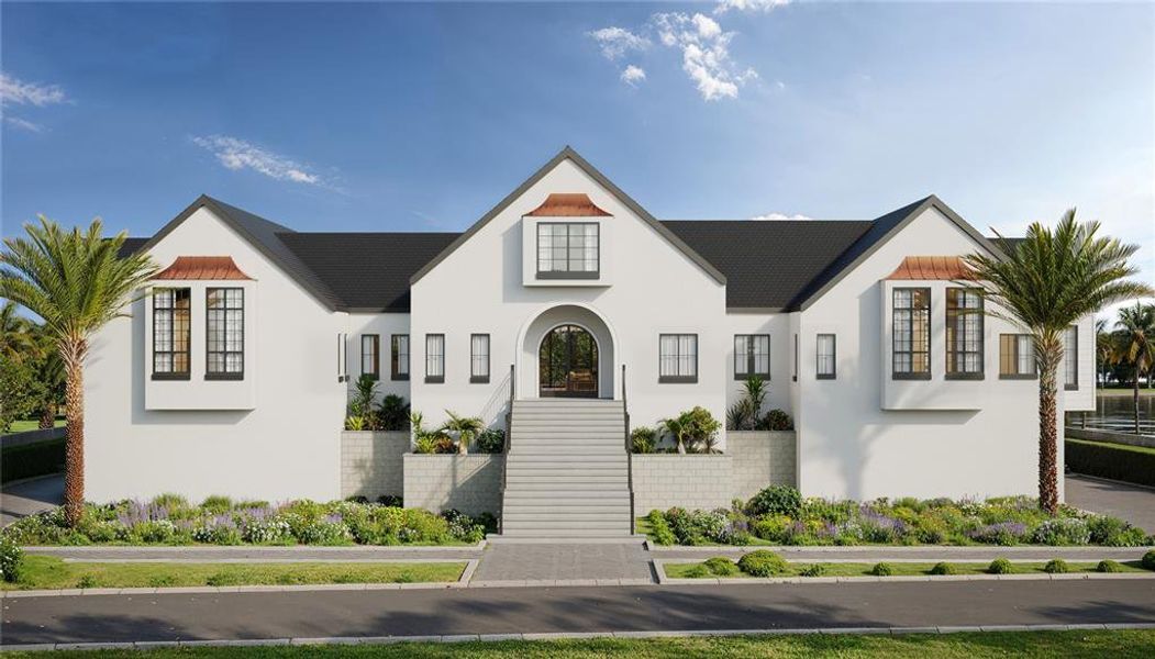 Front exterior of a new home in , Sarasota, FL, highlighting curb appeal (Image 12).