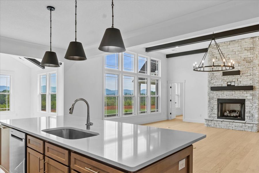 Furnished interior in a model home at Tubbs Mountain Estates in Travelers Rest (Image 5).