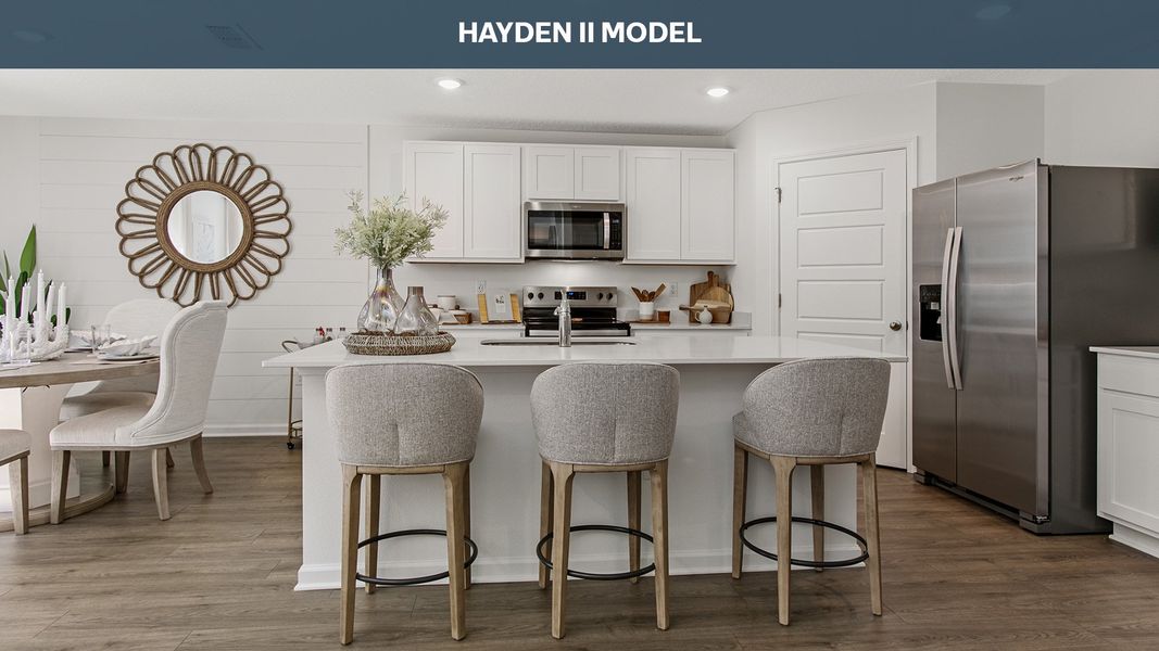 Representative furnished interior of a home built from the HAYDEN II by D.R. Horton in Canopy Oaks, Kingsland (Image 10).