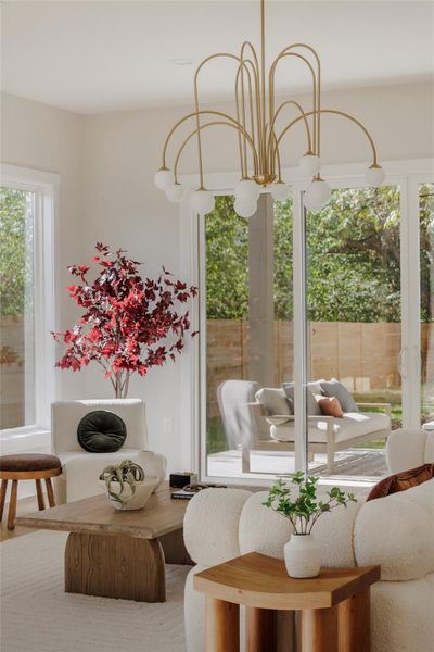 Furnished interior view inside a new home in , Austin (Image 30).