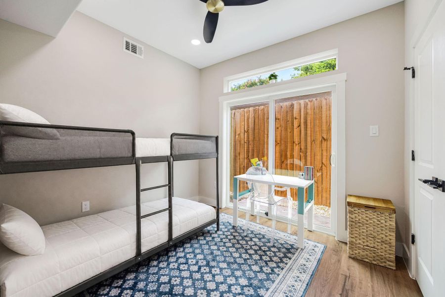 Versatile secondary bedroom ideal for guests, children, or a home office. Versatile secondary bedroom ideal for guests, children, or a home office.