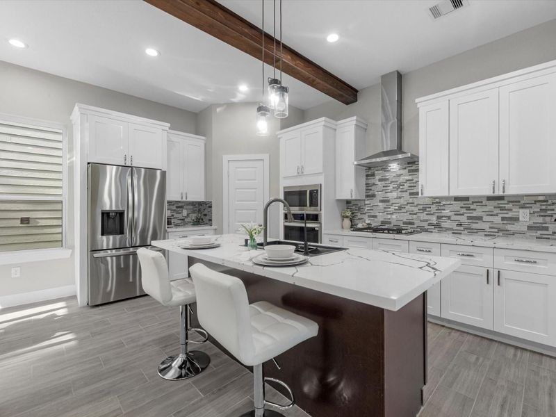 Furnished interior view inside a new home in , Houston (Image 10).