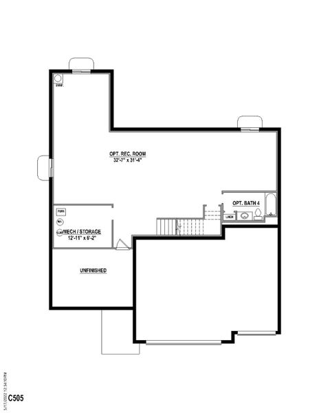 Plan 505 Base Bath