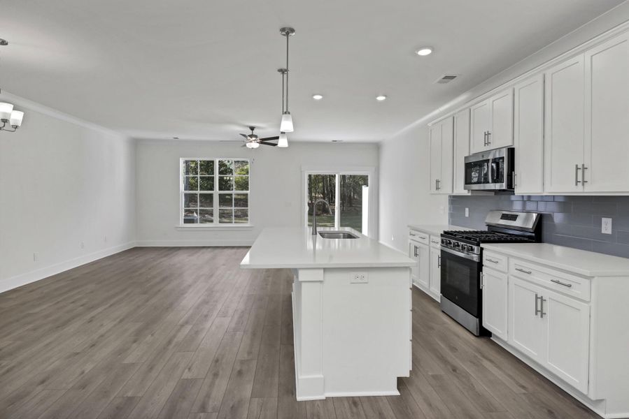 Furnished interior view inside a new home in Lake Carolina Townhomes, Columbia (Image 12).