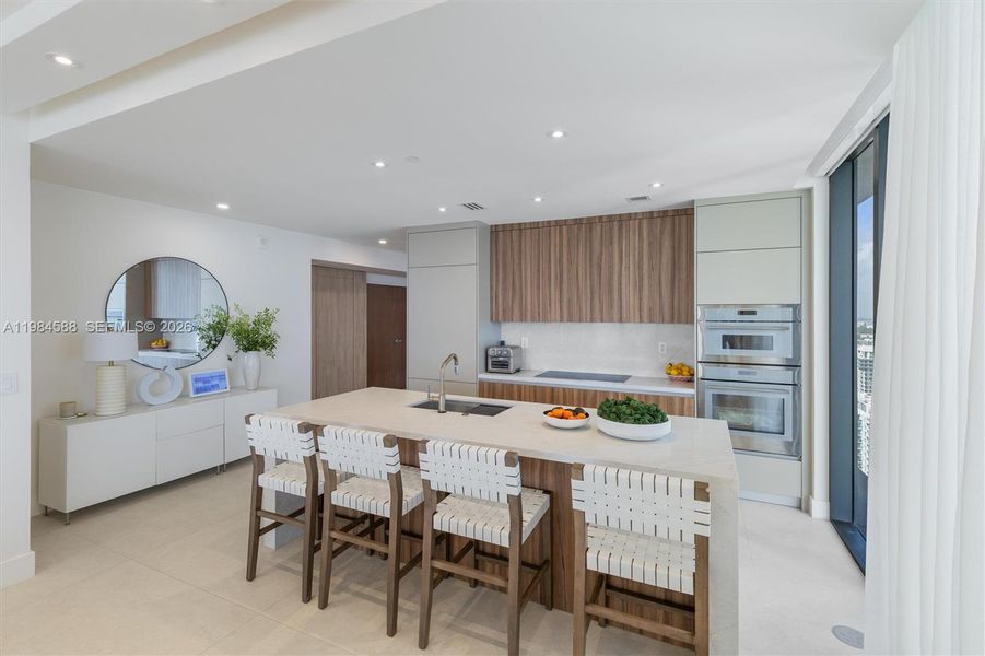 Furnished interior view inside a new home in , Miami (Image 9). Furnished interior view inside a new home in , Miami (Image 9).