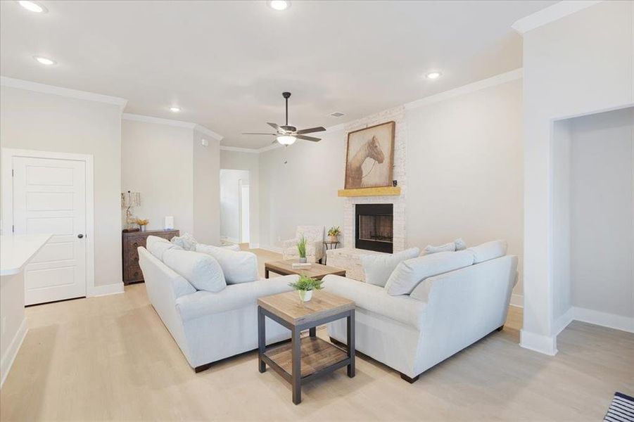 Furnished interior view inside a new home in Washington Meadows, Sherman (Image 12).