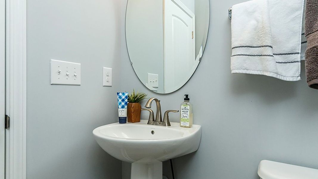 Furnished interior view inside a new home in Station Pointe, Angier (Image 16).