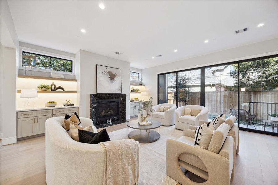 Furnished interior view inside a new home in , West University Place (Image 4).
