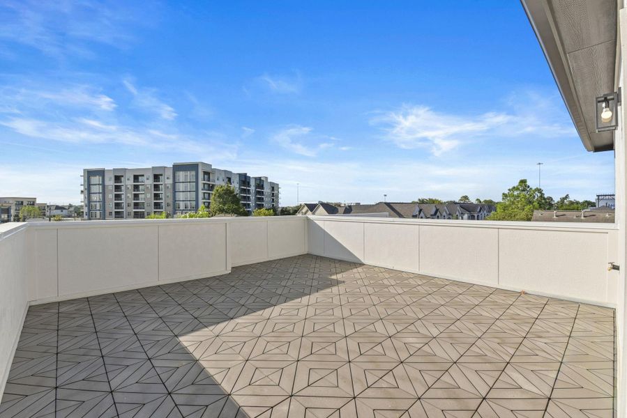 Exterior details and patio area of a home in , Houston (Image 29).