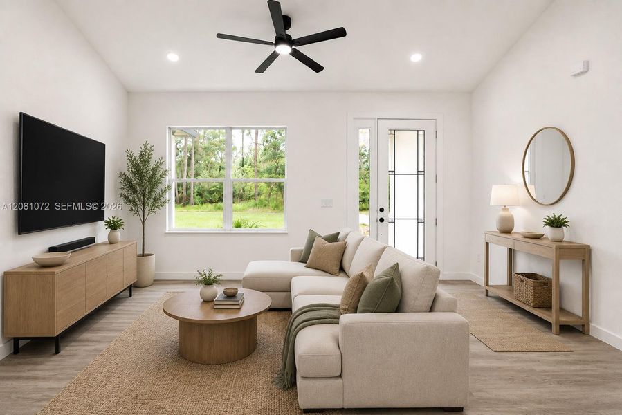 Furnished interior view inside a new home in , Sebring (Image 5).