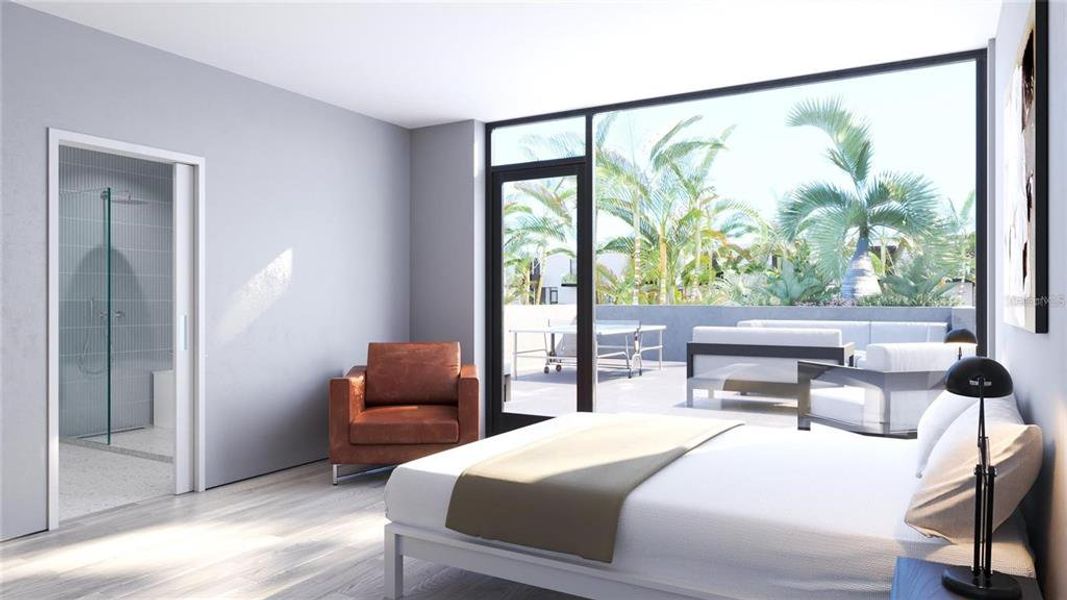 Furnished interior in a model home at Bath and Racquet Residences and Club in Sarasota (Image 18).