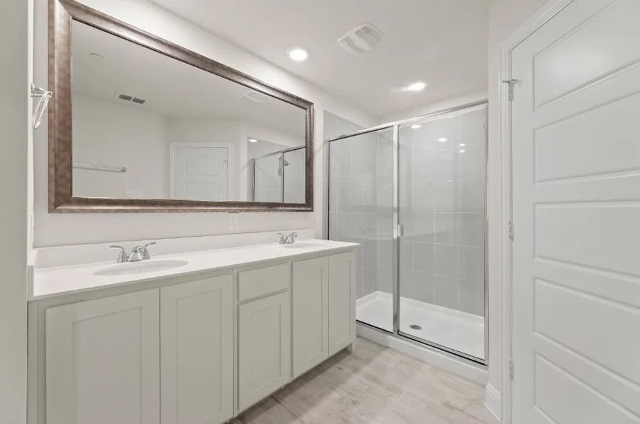 Front exterior of a new home in Timber Ridge, Corinth, TX, highlighting curb appeal (Image 16).