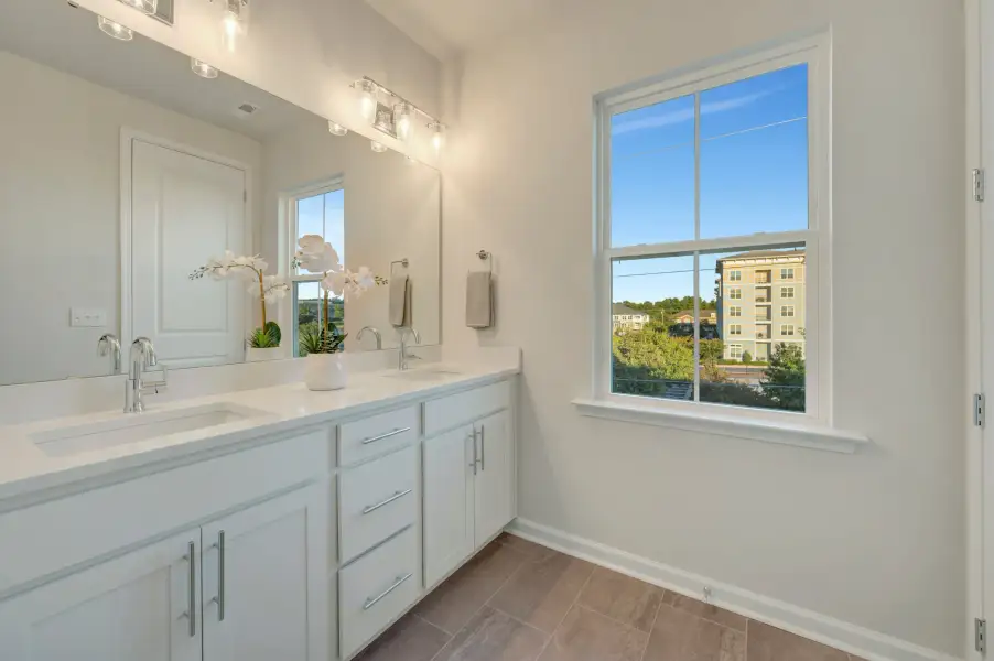Representative furnished interior of a home built from the Nola by Tri Pointe Homes in Twinleaf Townes, Chapel Hill (Image 11).