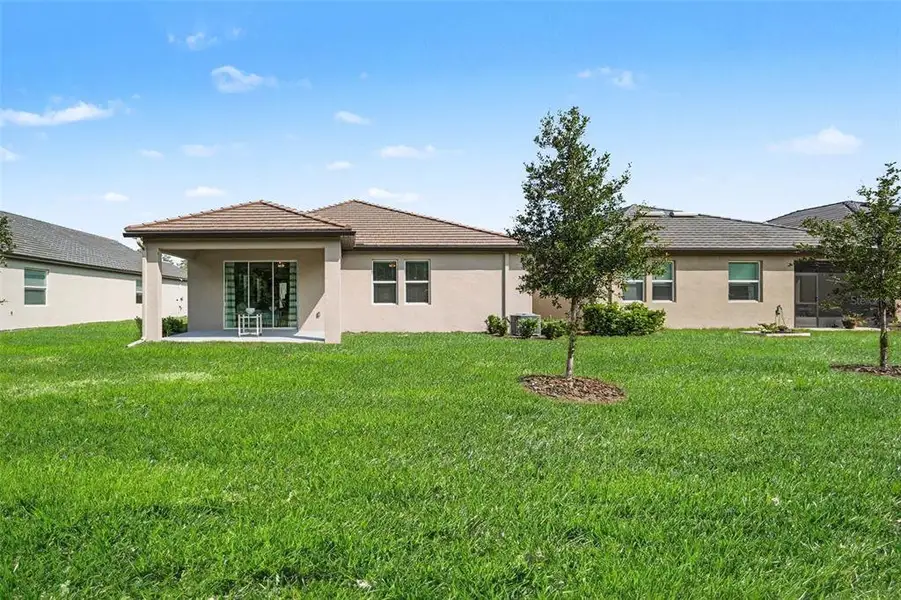 Exterior details and patio area of a home in Angeline Active Adult, Land O' Lakes (Image 3).