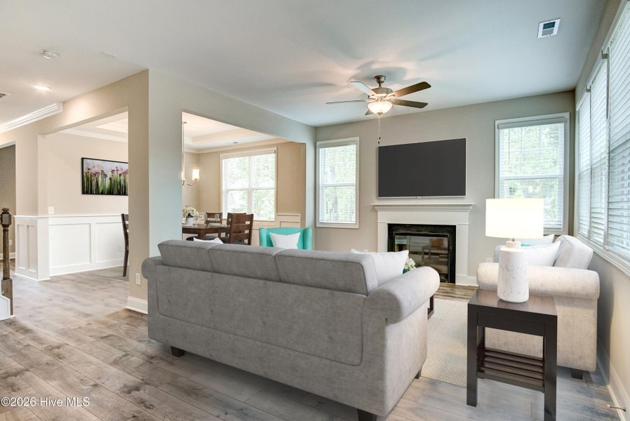 Furnished interior view inside a new home in Terrapin, Leland (Image 6).