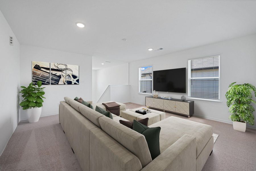 Furnished interior view inside a new home in Windcress, Cove (Image 7).