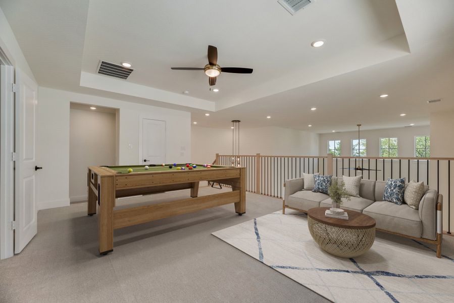 Furnished interior view inside a new home in Fields - 50' Lots, Frisco (Image 16).