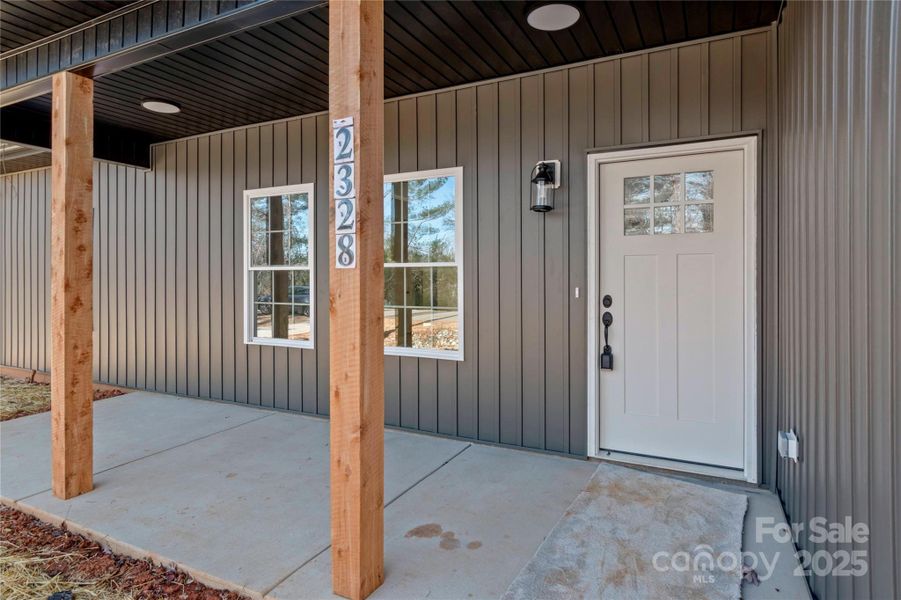 Exterior details and patio area of a home in , Winston-Salem (Image 18).