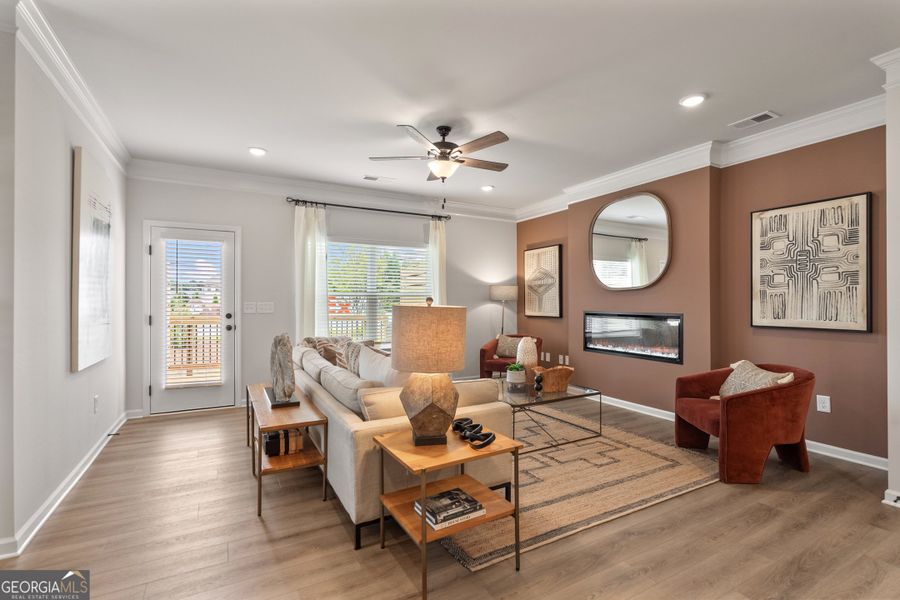 Furnished interior view inside a new home in Glendale Towns, Conyers (Image 5).