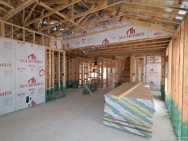 In-progress construction of a new home in Meadows at Clear Springs, New Braunfels, TX (Image 36).