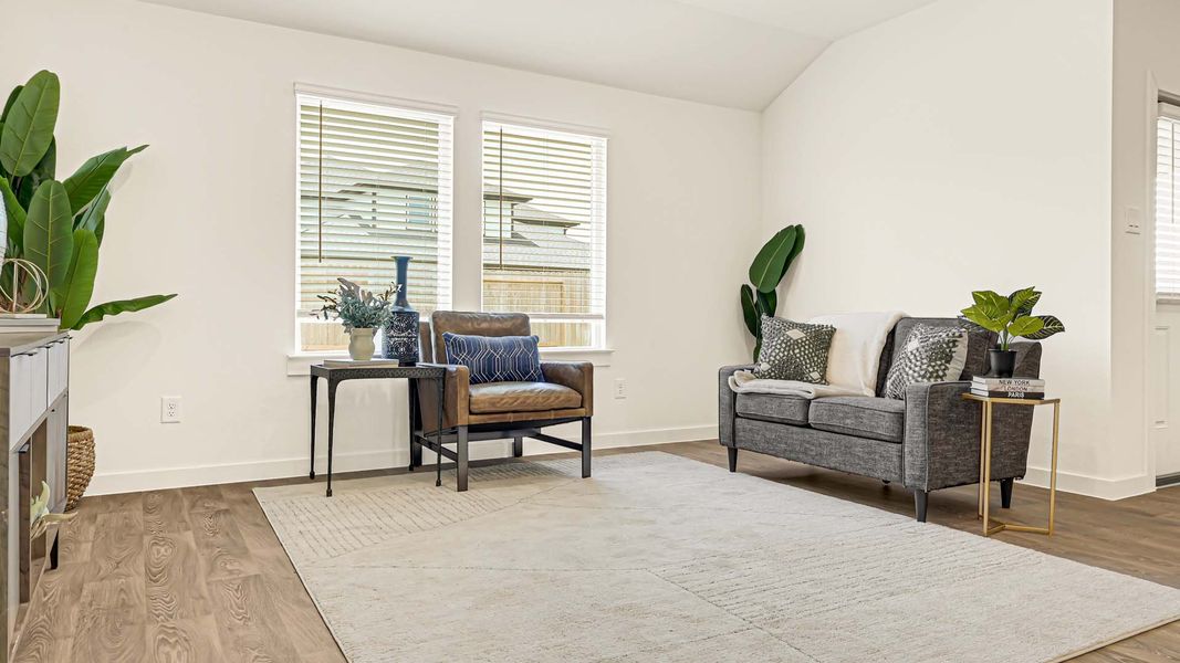 Furnished interior view inside a new home in Evergreen, Rosenberg (Image 16). Furnished interior view inside a new home in Evergreen, Rosenberg (Image 16).
