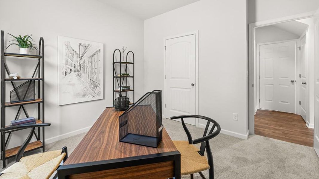 Furnished interior view inside a new home in Parkside at Carter Grove, Cartersville (Image 37). Furnished interior view inside a new home in Parkside at Carter Grove, Cartersville (Image 37).