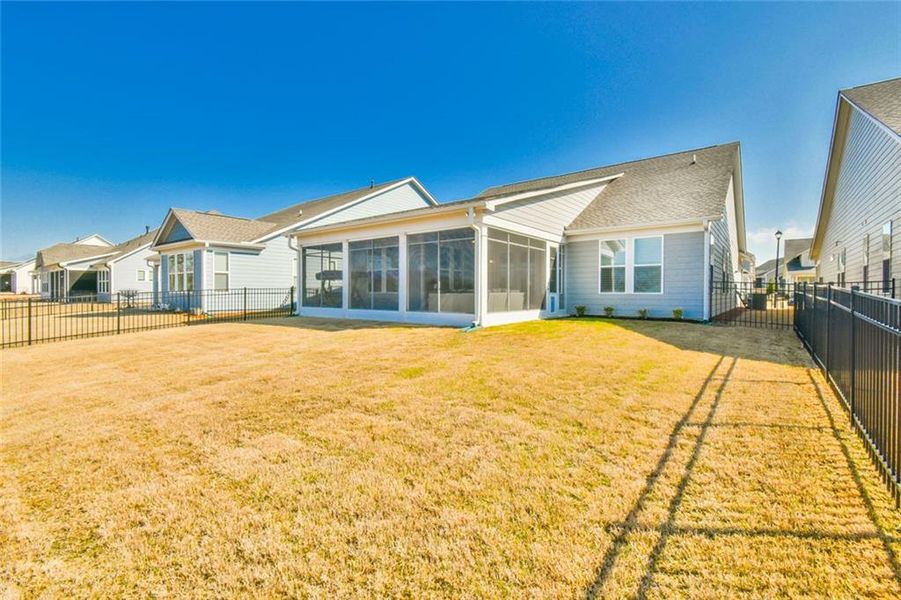Exterior details and patio area of a home in , Hoschton (Image 22).
