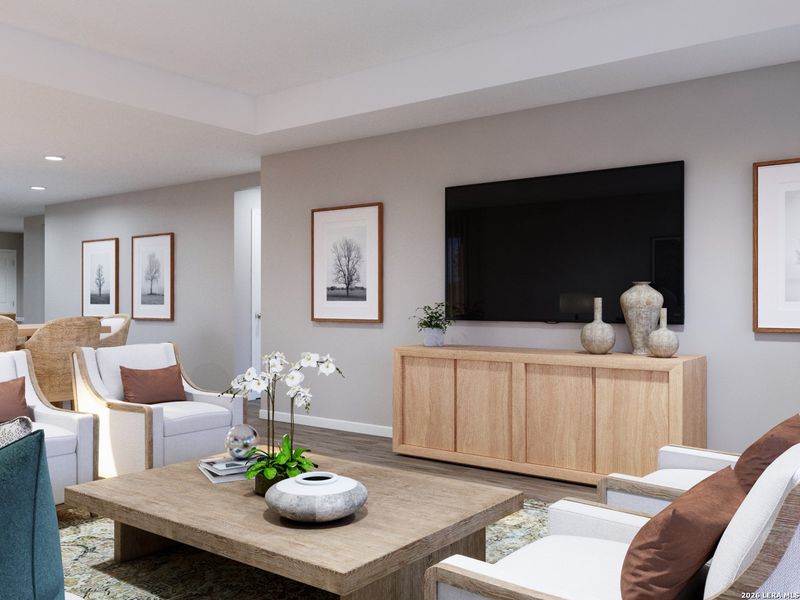 Furnished interior view inside a new home in Swenson Heights, Seguin (Image 23).