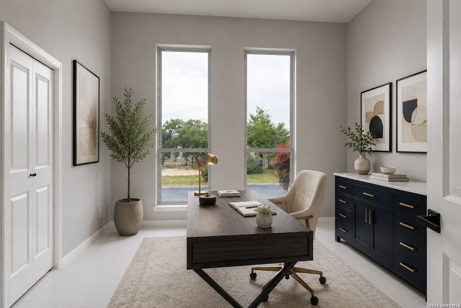 Furnished interior view inside a new home in , San Antonio (Image 10).