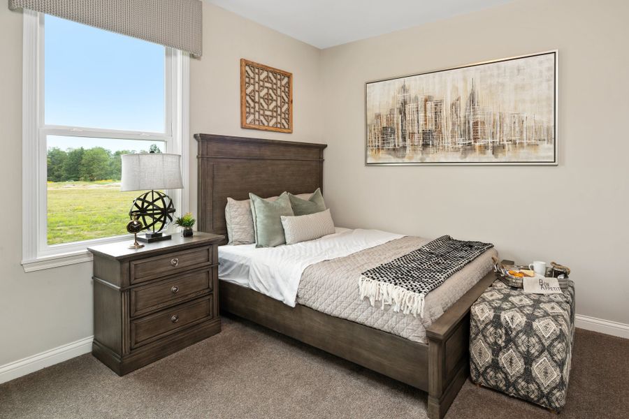 Representative furnished interior of a home built from the Everett by Fischer Homes in Woodberry, Canton (Image 25).