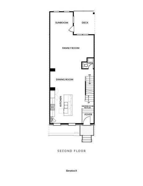 2D floor plan layout of this home in Byers Park, Alpharetta, GA (Image 4).