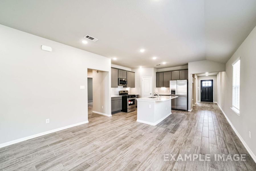 Furnished interior view inside a new home in River Ranch Meadows, Dayton (Image 3).