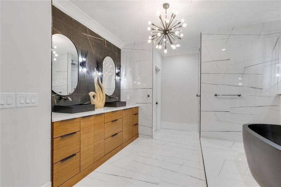 Furnished interior view inside a new home in , Roswell (Image 55).