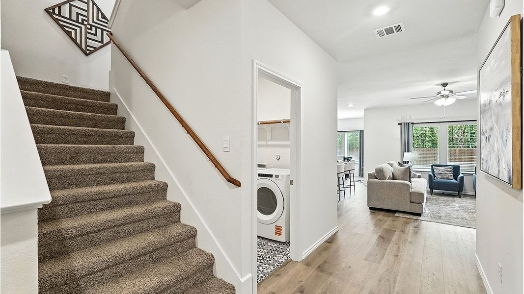 Representative furnished interior of a home built from the Naples by D.R. Horton in The Reserve at Timber Creek, Lindale (Image 12).