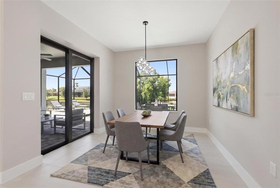 Furnished interior view inside a new home in , Cape Coral (Image 11).