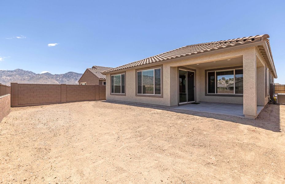 Exterior details and patio area of a home in Vistoso Canyon Estates, Oro Valley (Image 4). Exterior details and patio area of a home in Vistoso Canyon Estates, Oro Valley (Image 4).