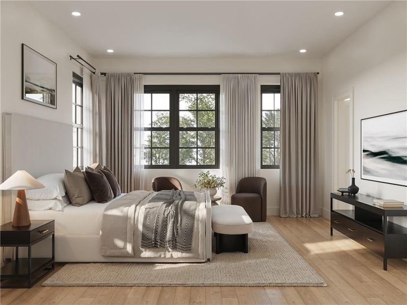 Furnished interior view inside a new home in , Alpharetta (Image 8).
