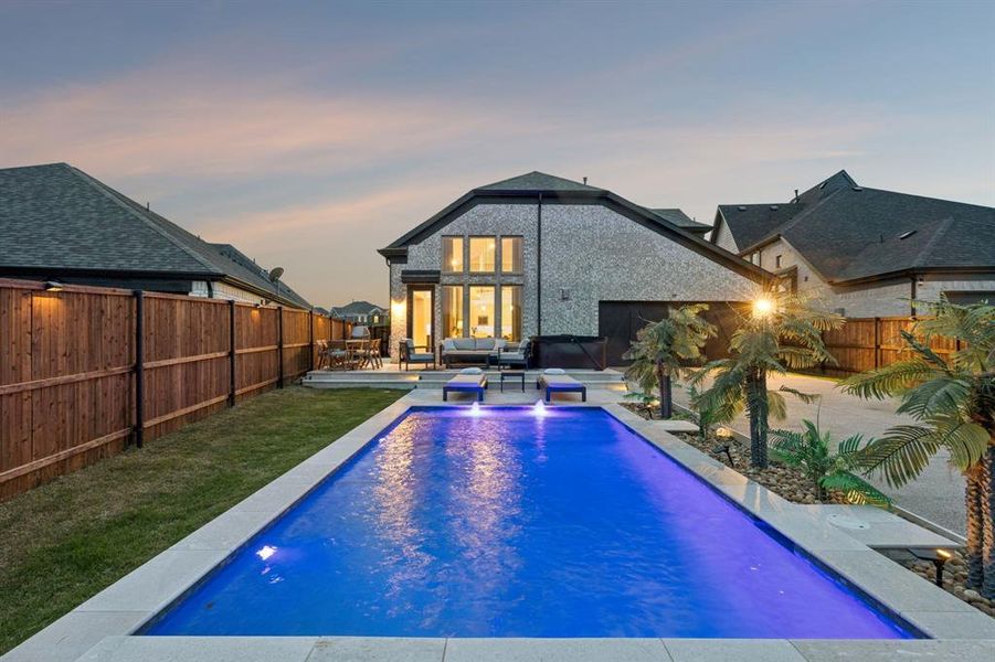 Exterior details and patio area of a home in , Fate (Image 4).