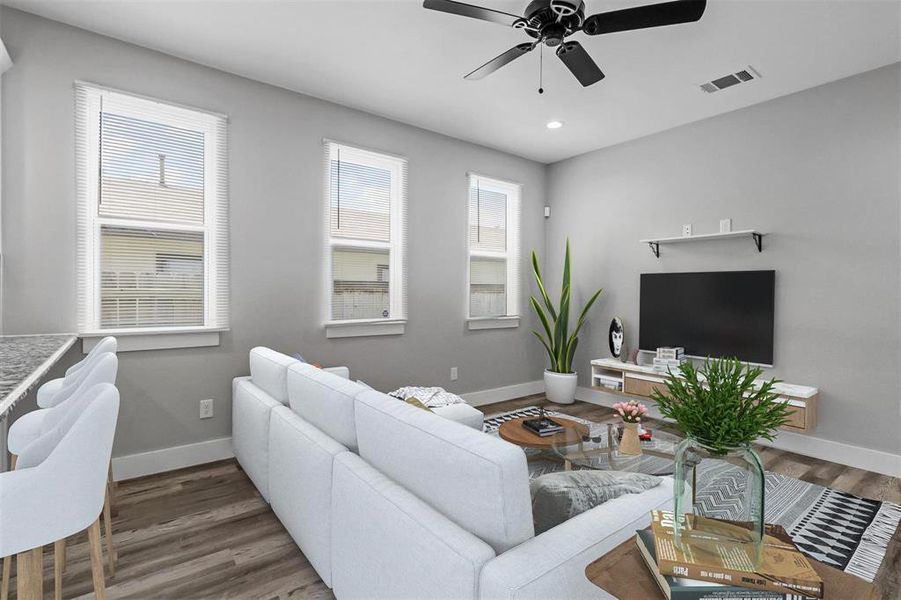 Furnished interior view inside a new home in , Denison (Image 6).