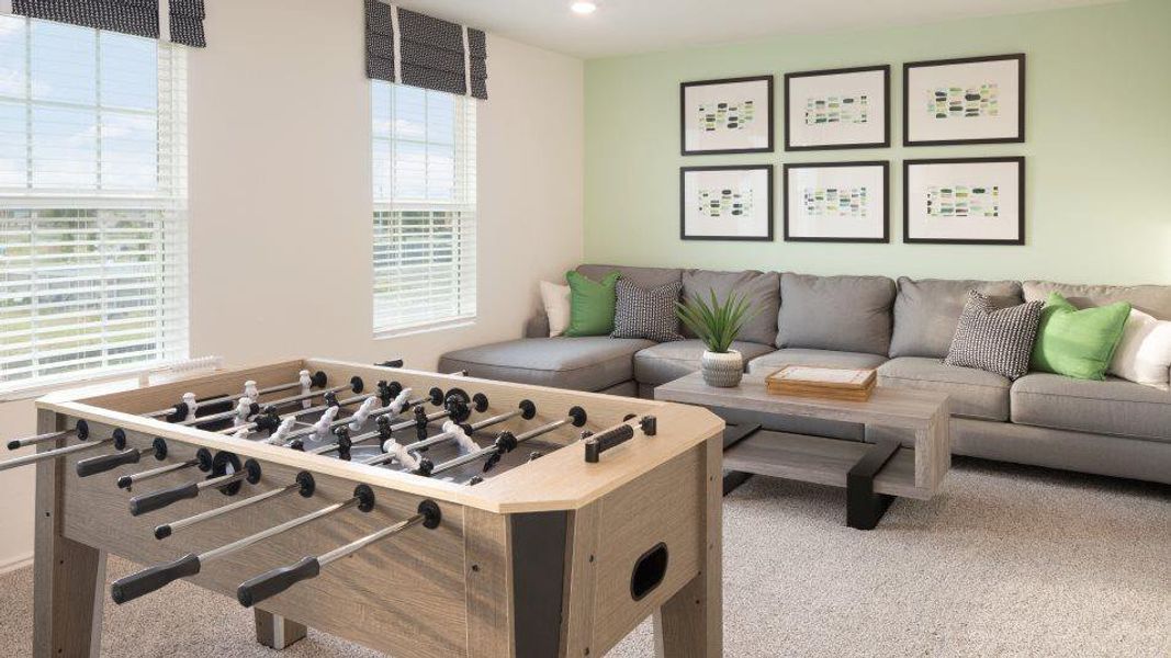 Furnished interior view inside a new home in Plum Creek North: Stonehill Collection, Kyle (Image 5). Furnished interior view inside a new home in Plum Creek North: Stonehill Collection, Kyle (Image 5).