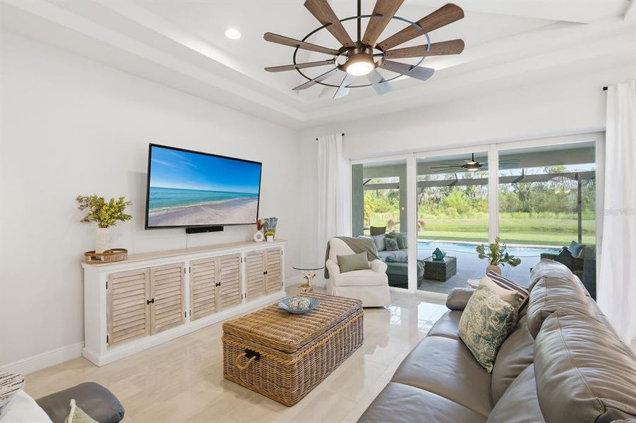 Furnished interior view inside a new home in The Reserve at Twin Rivers, Parrish (Image 4). Furnished interior view inside a new home in The Reserve at Twin Rivers, Parrish (Image 4).